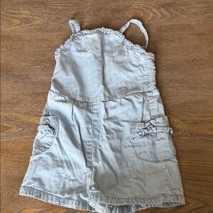 Cat & Jack Light Blue Denim Romper